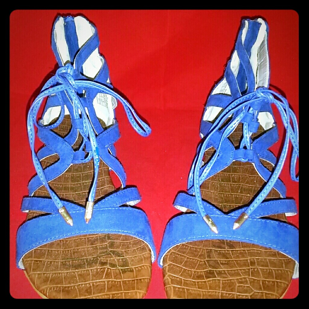 Sam Edelman Blue Gladiators Sandal sz 6 to 7.5